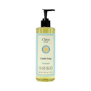 Unscented Liquid Castile Soap 16 fl oz – Organic Ingredients, Biodegradable, Gentle for Sensitive Skin and Versatile Use