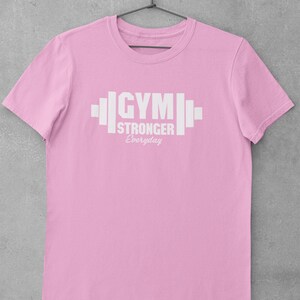 pink funny lifting shirt