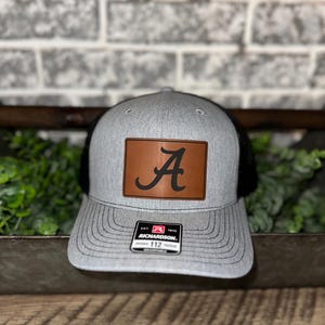 Alabama Roll tide Leather Patch Hat