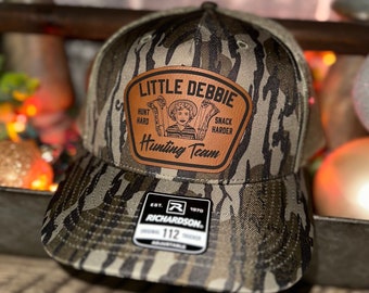 Little Debbie hunting club Leather Patch Hat