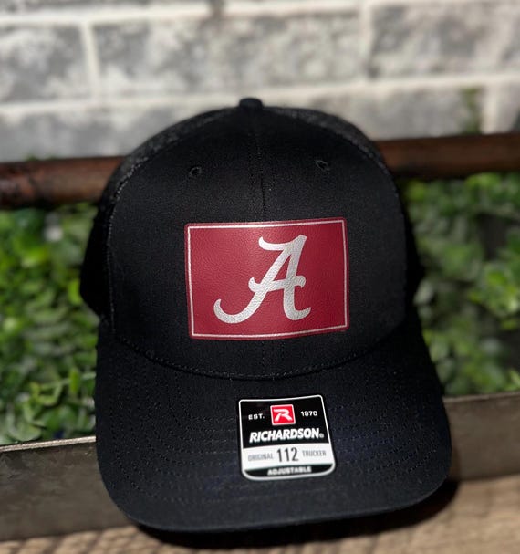 Alabama Hat Football Hat Gameday Hat Leather Patch Roll