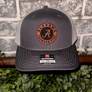 Alabama Roll tide Leather Patch Hat