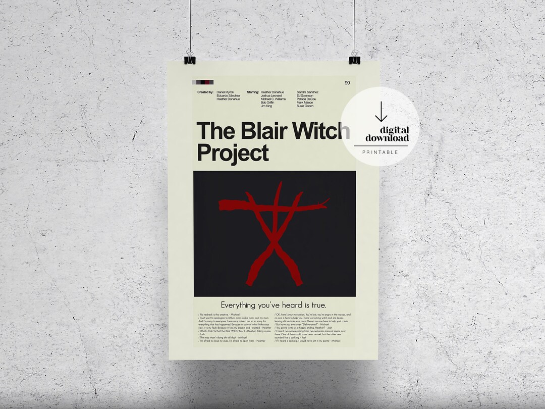 The Blair Witch Project DIGITAL DOWNLOAD - Etsy