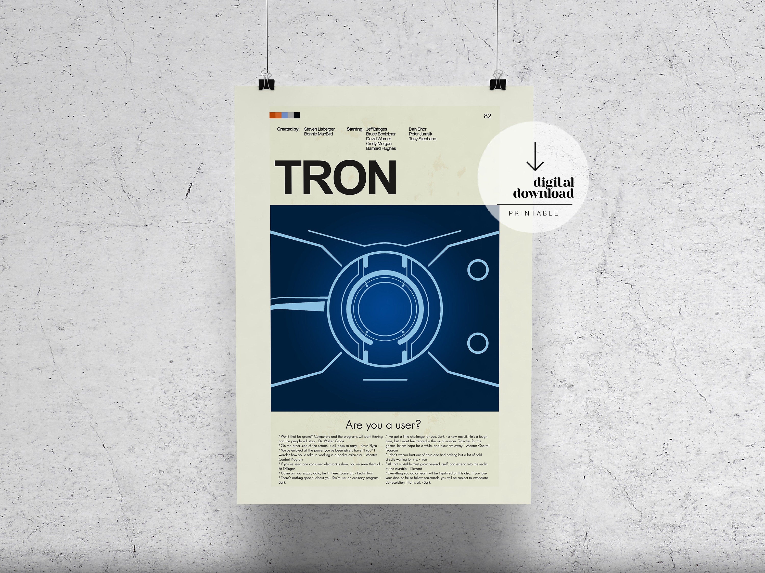 TRON | DIGITAL DOWNLOAD - Etsy