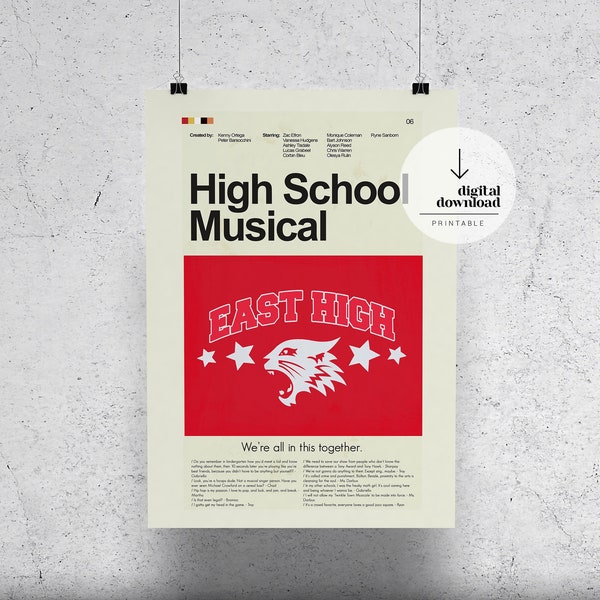 High School Musical Poster Etsy High School Musical Poster Etsy