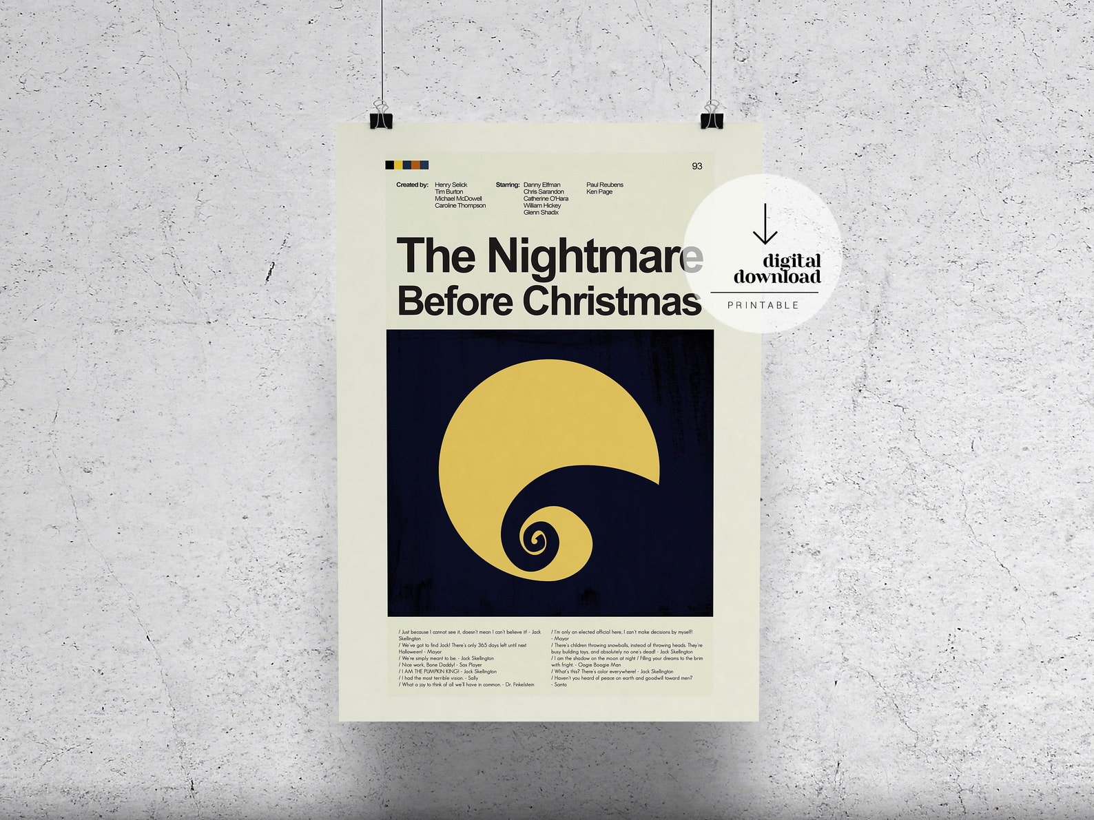 The Nightmare Before Christmas | DIGITAL DOWNLOAD - Etsy