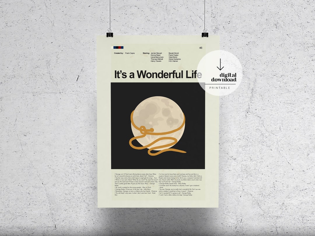 It's a Wonderful Life DIGITAL DOWNLOAD - Etsy