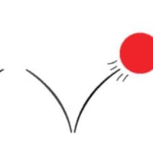 Red Bouncing Ball PNG Border