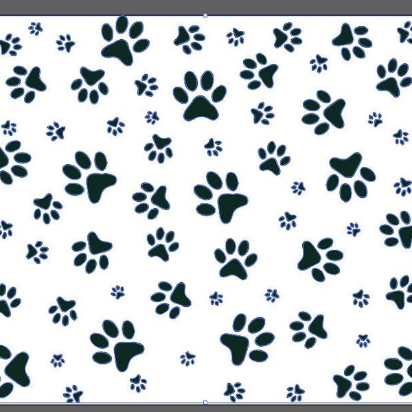 Paw Print Tumbler Wrap SVG PNG Instant Download - Perfect for Dog Lovers