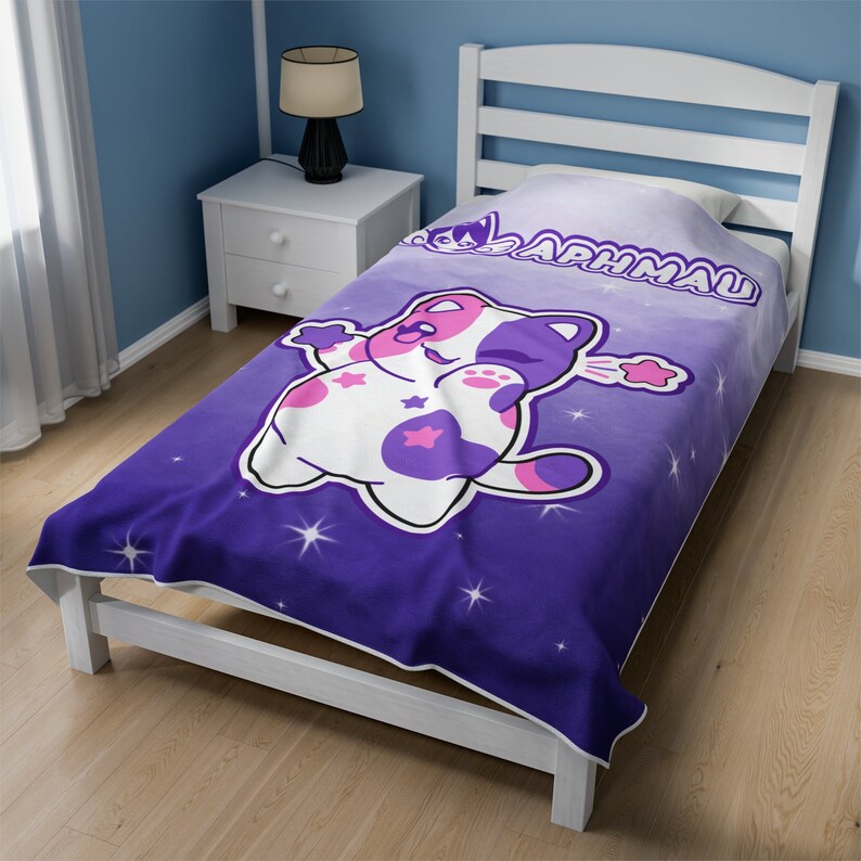Aphmau Meemeow Velveteen Plush Blanket Etsy