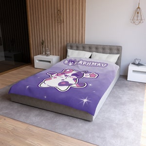 Aphmau MeeMeow Twin Blanket- Microfiber Duvet Cover