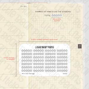 Beoordelingsstickers miniclassificatie | Formaat creditcard: Littlebearplans