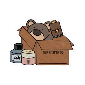 This Belongs To... Bear Vinyl Sticker