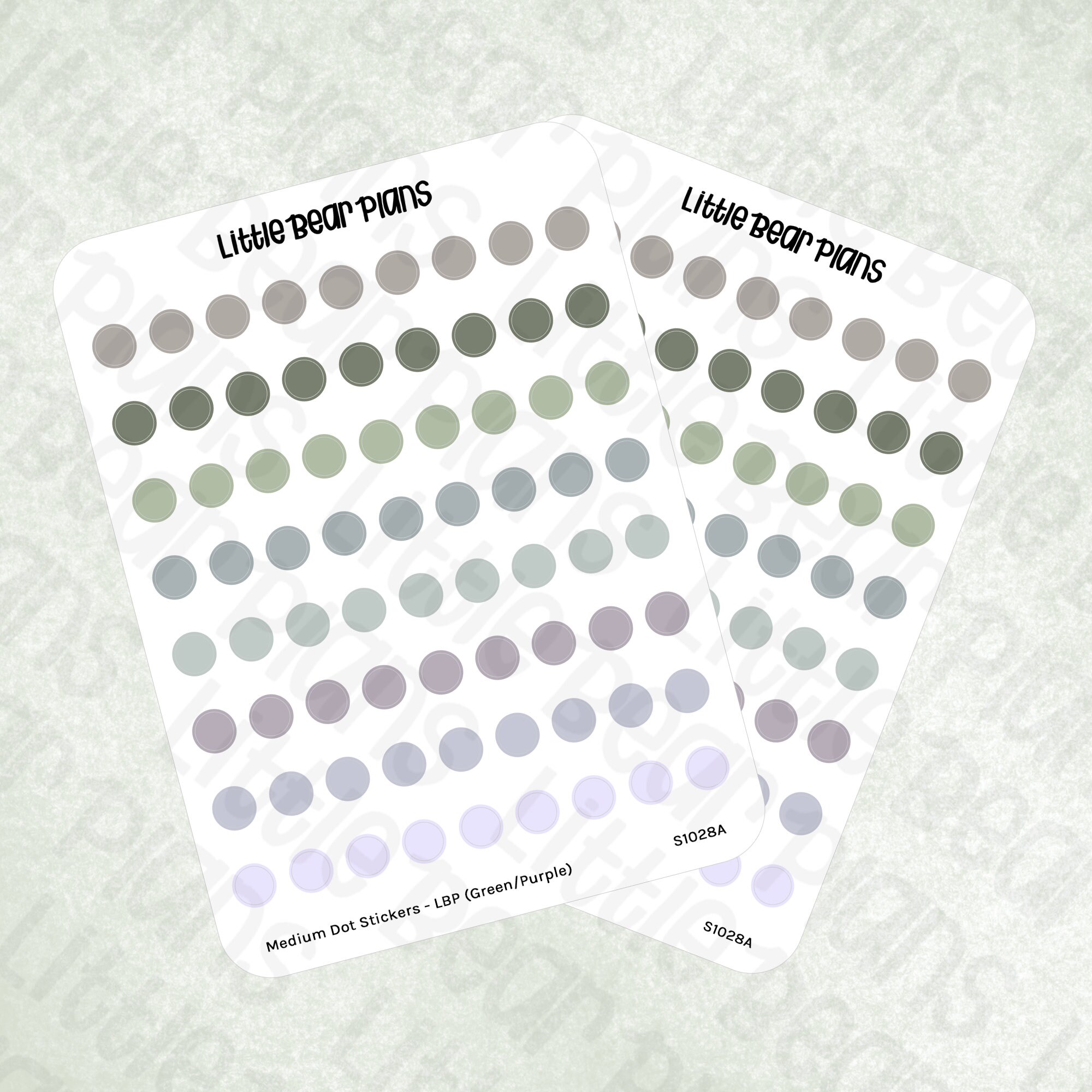6mm Dot Stickers | Passport Size Sheet - Littlebearplans - Etsy
