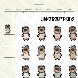 Schleife Bär Deko Aufkleber | Datenblatt für Reisepässe - Littlebearplans