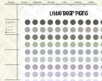 4 mm Punkte-Aufkleber | Datenblatt für Reisepässe - Littlebearplans