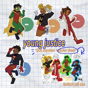 Young Just Us Standees transparente Aufkleberfolie
