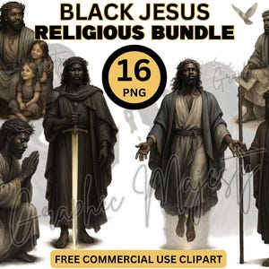 Black Jesus Christ Religious Christian PNG Graphic Design, Scrapbook  Clipart Instant Download, African American  Prayer, Catholic Bible PNG