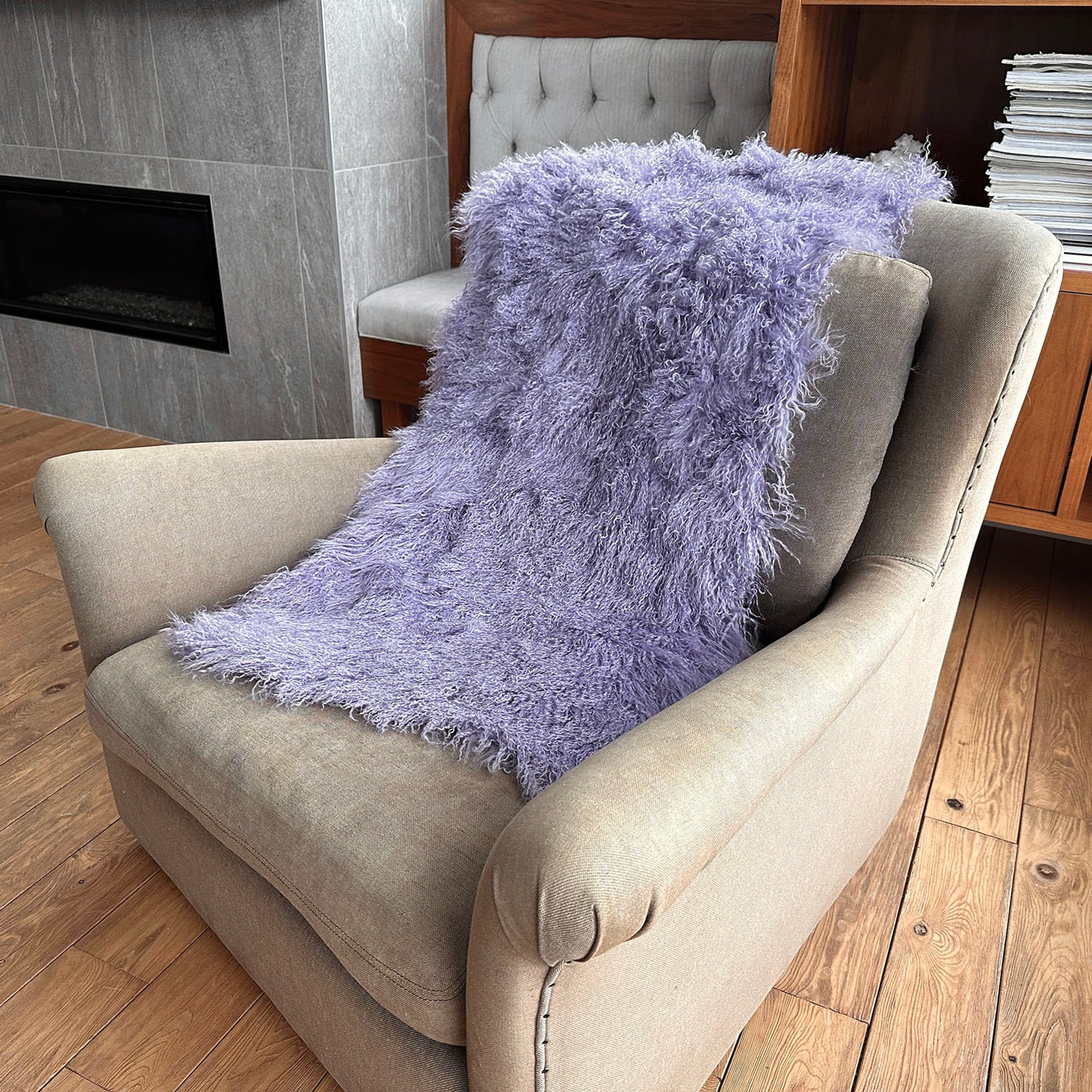 Pelt Throwing Burnt Orange Tibetan Lamb Pelt | Luxurious Sheepskin Throws | Assorted ...