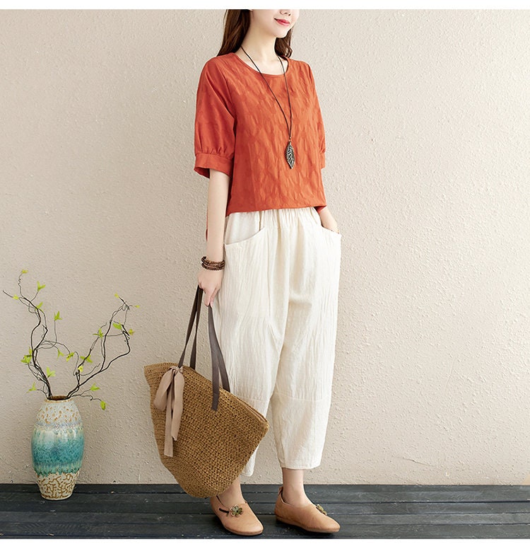 Summer Women 2pcs Solid Short Sleeve Blouse & Pants Office - Etsy Canada