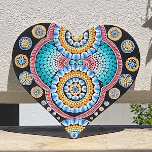 Dot Art MDF Board-Heart 30 Cm voor Gift Dotting tools Verjaardag Jubileum Cadeauartikelen Art Craft Handgemaakt Kunstwerk Kerstcadeaus