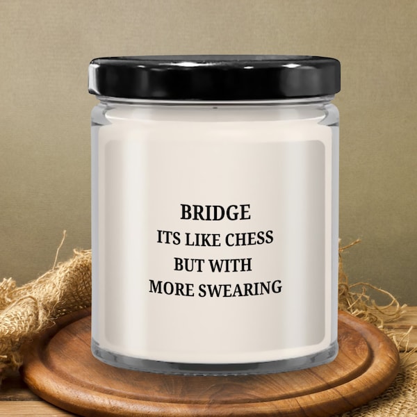 Gift for bridge player,card game candle,bridge game,bridge player gift,bridge lover,candle for gamer,classic card game,board game enthusiast