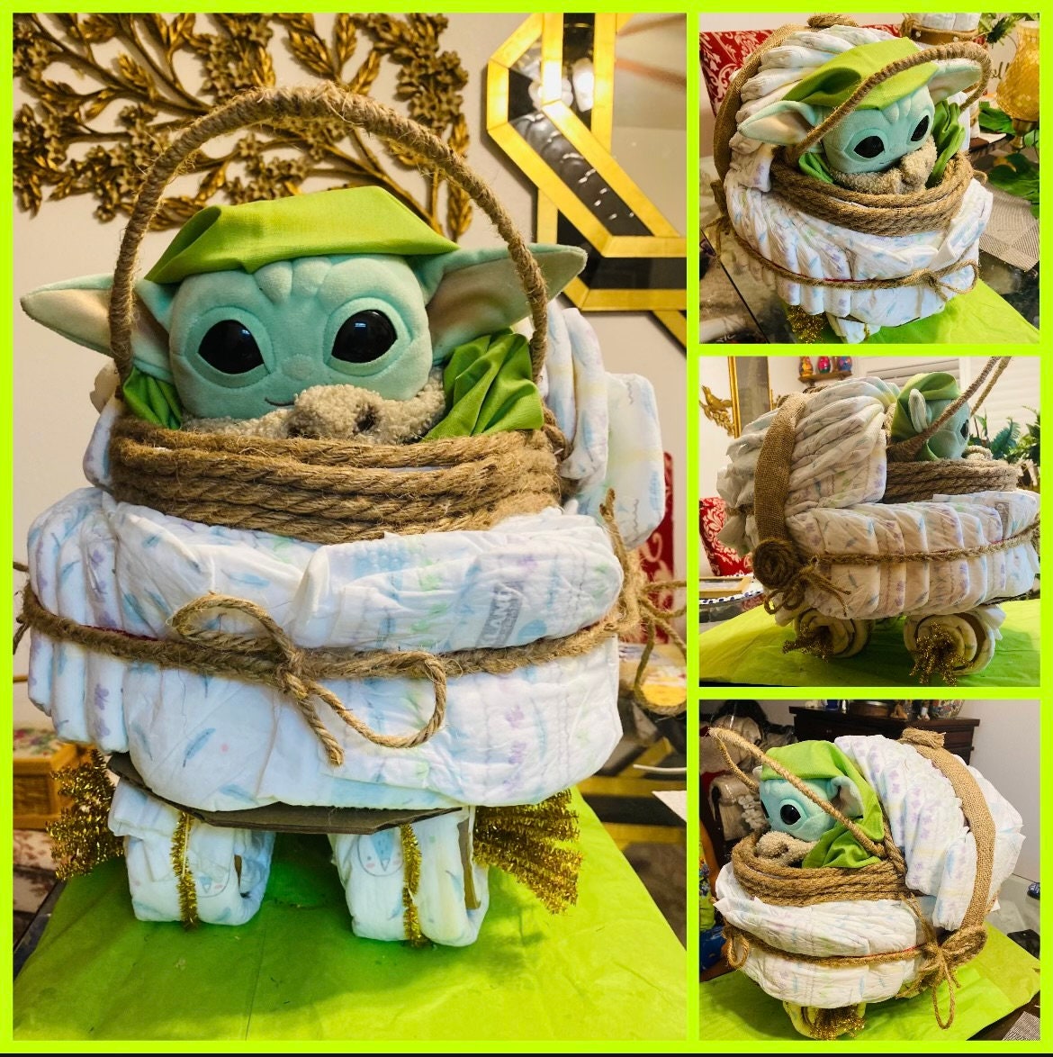 Yoda Diaper Cake