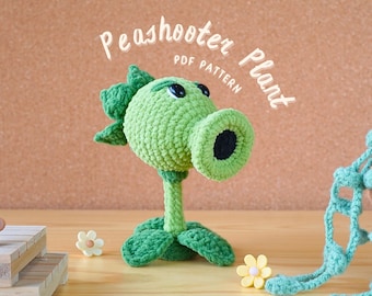 Peppy Pea Shooter Amigurumi Crochet Pattern, Garden Defender Amigurumi Crochet, Amigurumi Crochet Pattern, Crochet Pattern