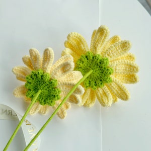 Gerbera Flower Crochet Pattern, Crochet Flower Bouquet Pattern, Crochet Flower Pattern, Wedding Flower image 4