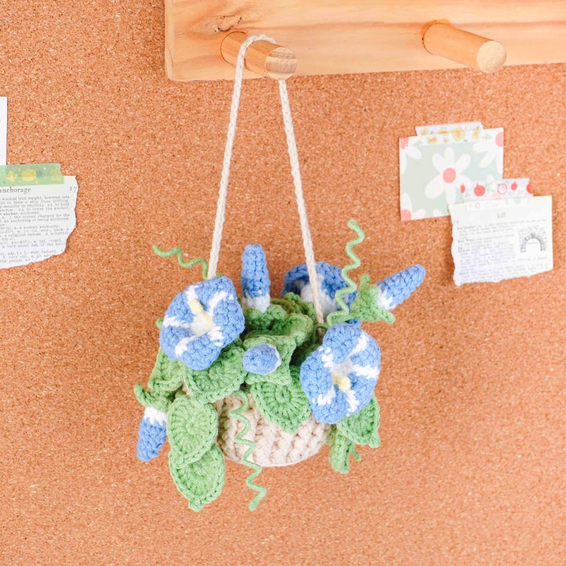 Blooming Baskets Crochet Patterns Bundle, Nasturtium Basket Pattern, Morning Glory Basket Pattern, Petunia Basket Pattern, PDF Pattern image 7