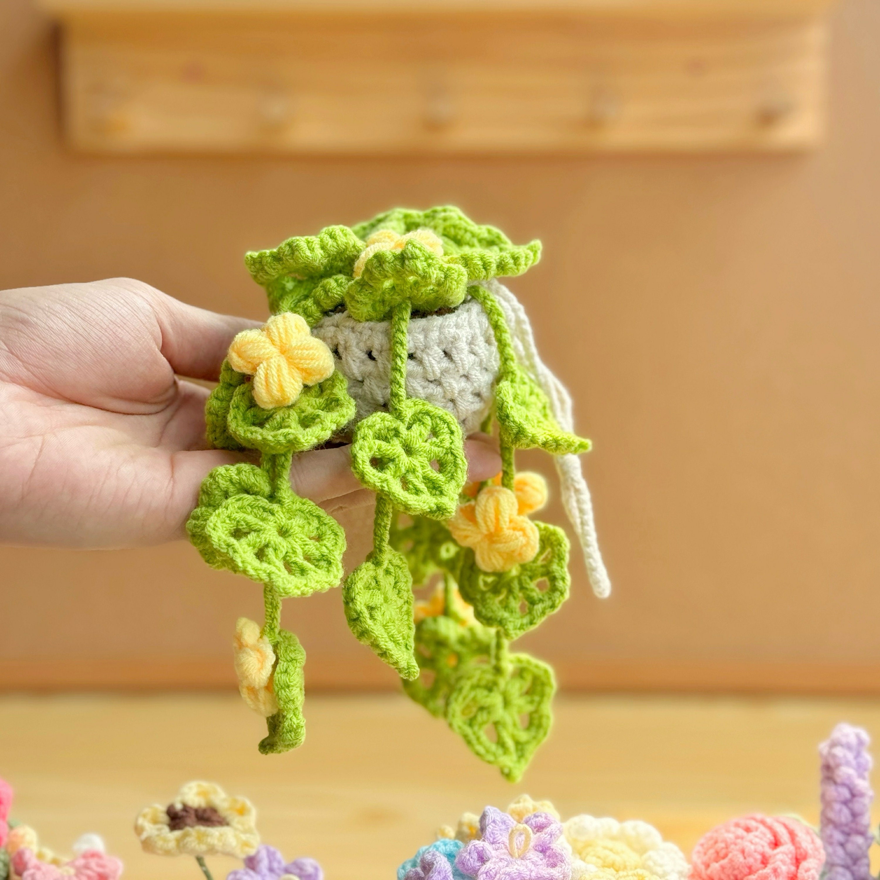 Drooping Montera Flower Crochet Pattern, Plant Crochet Pattern, Hanging ...