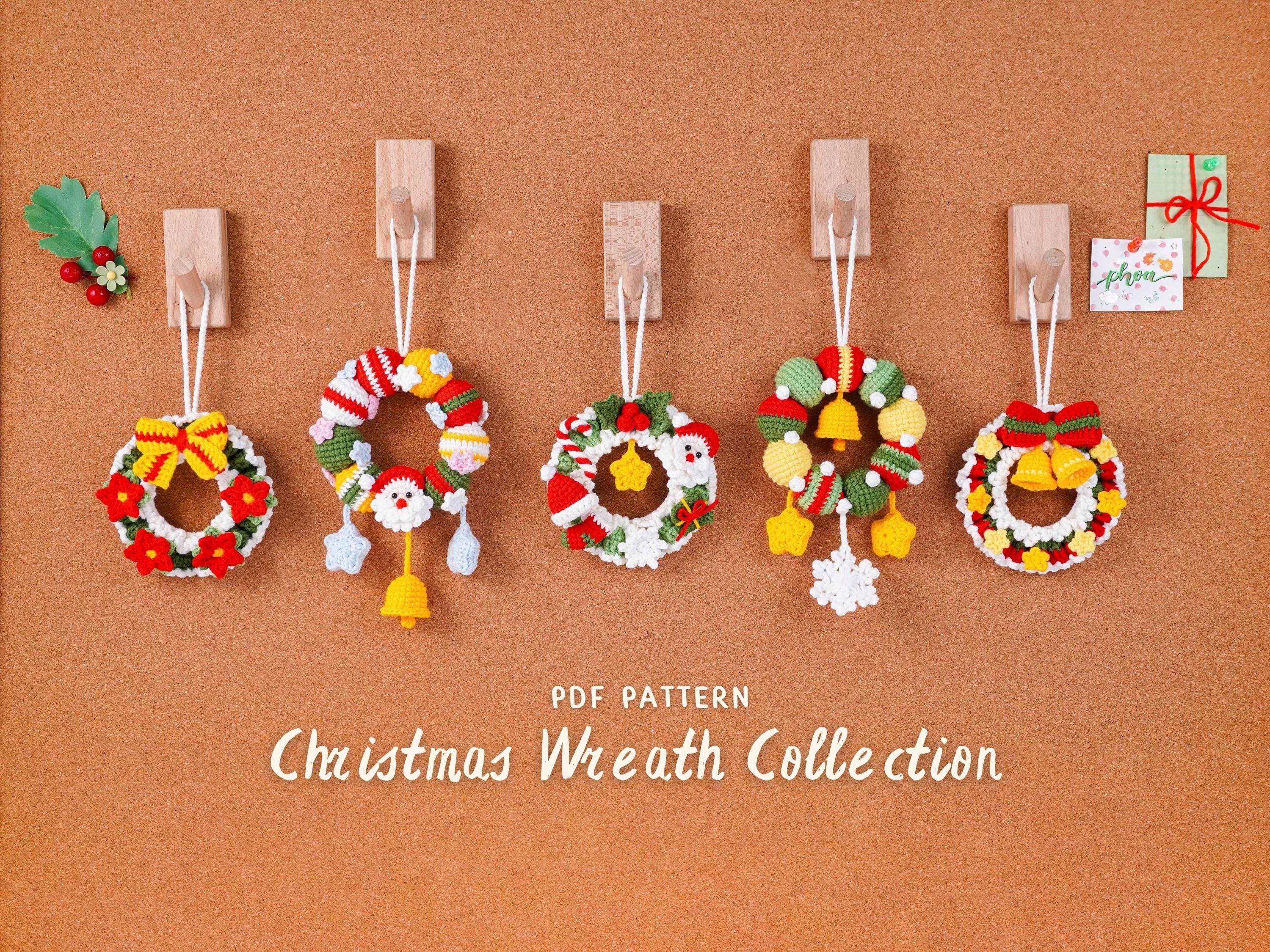 Christmas Wreath Collection Crochet Patterns, Star Bauble