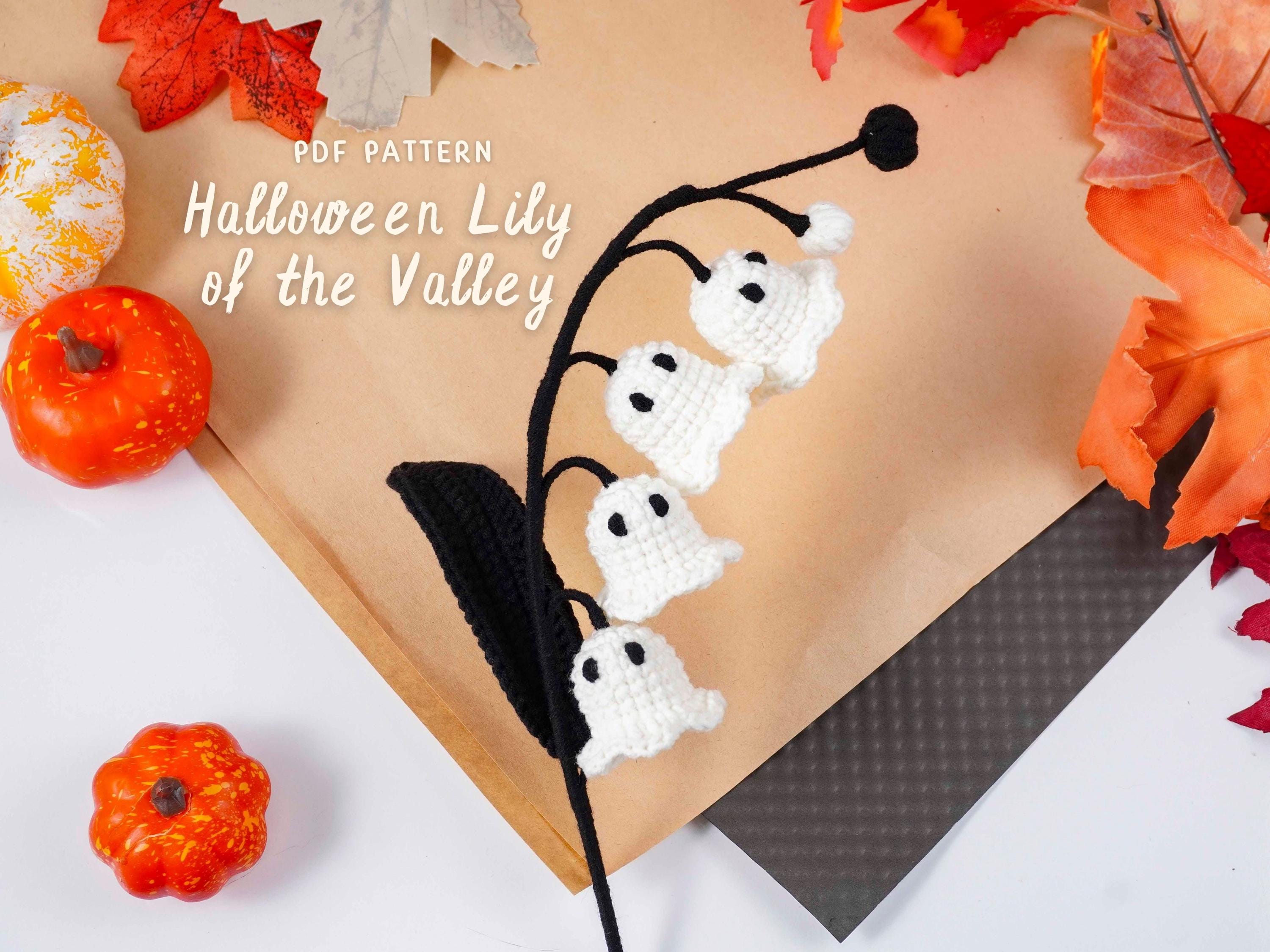 30 Lily of the Valley Crochet Patterns for Elegant Flowers, Gifts, and Home Decor 12 Halloween Lily of the Valley Crochet Pattern