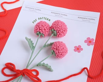 Ping Pong Blumen Häkelanleitung, Valentinstag Häkelanleitung, Blumenstrauß Häkelanleitung, Blumen Häkelanleitung