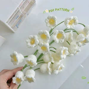 Bell Flower Crochet Pattern, Crochet Flower Bouquet Pattern, Crochet Flower Pattern, Wedding Flower