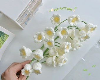 Bell Flower Crochet Pattern, Crochet Flower Bouquet Pattern, Crochet Flower Pattern, Wedding Flower