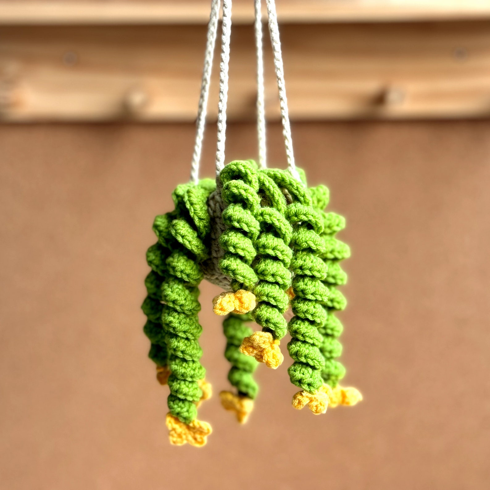 Drooping Flower Basket Crochet Pattern, Plant Crochet Pattern, Flower ...