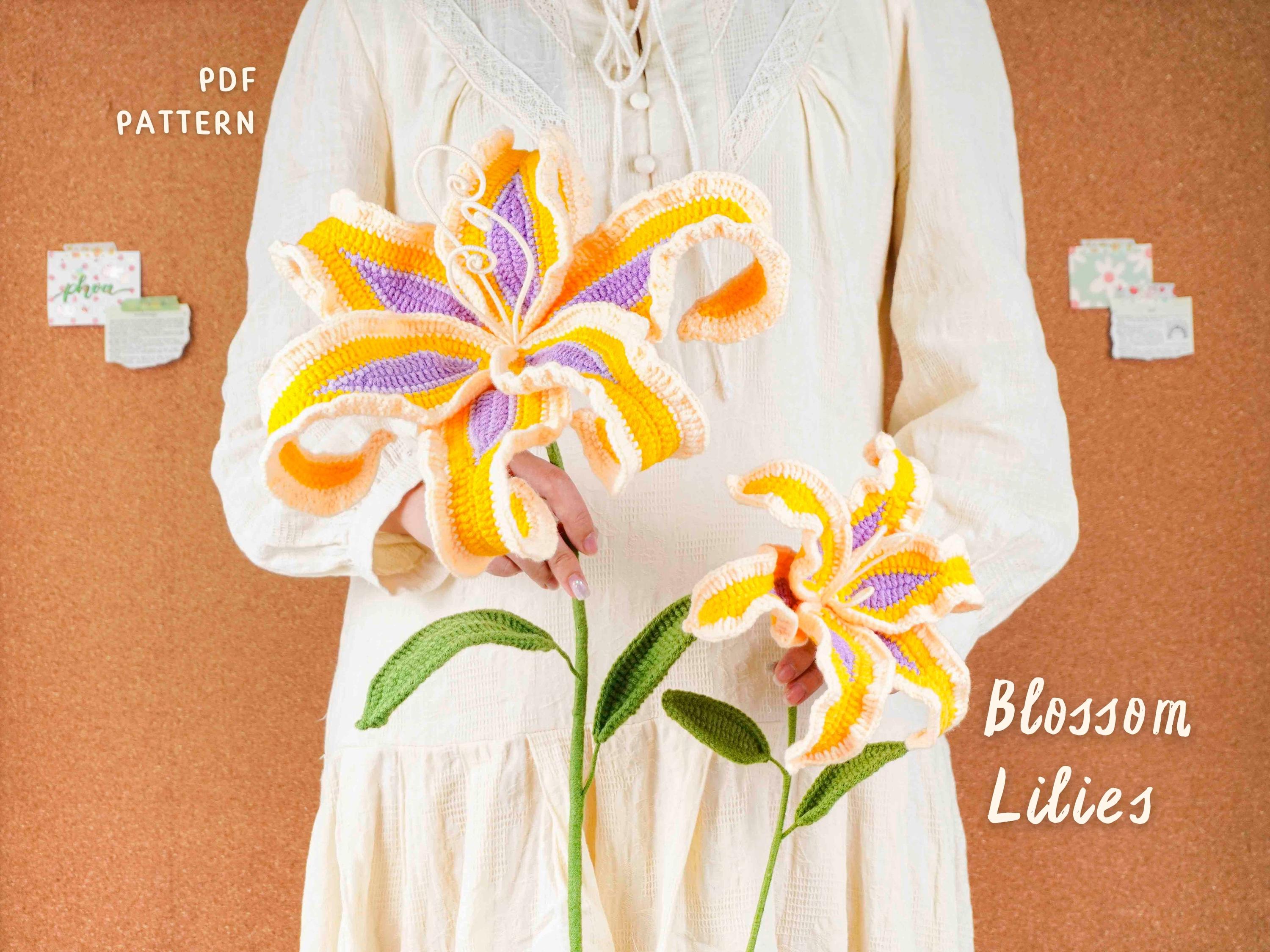 Blossom Lilies Crochet Pattern Bundle