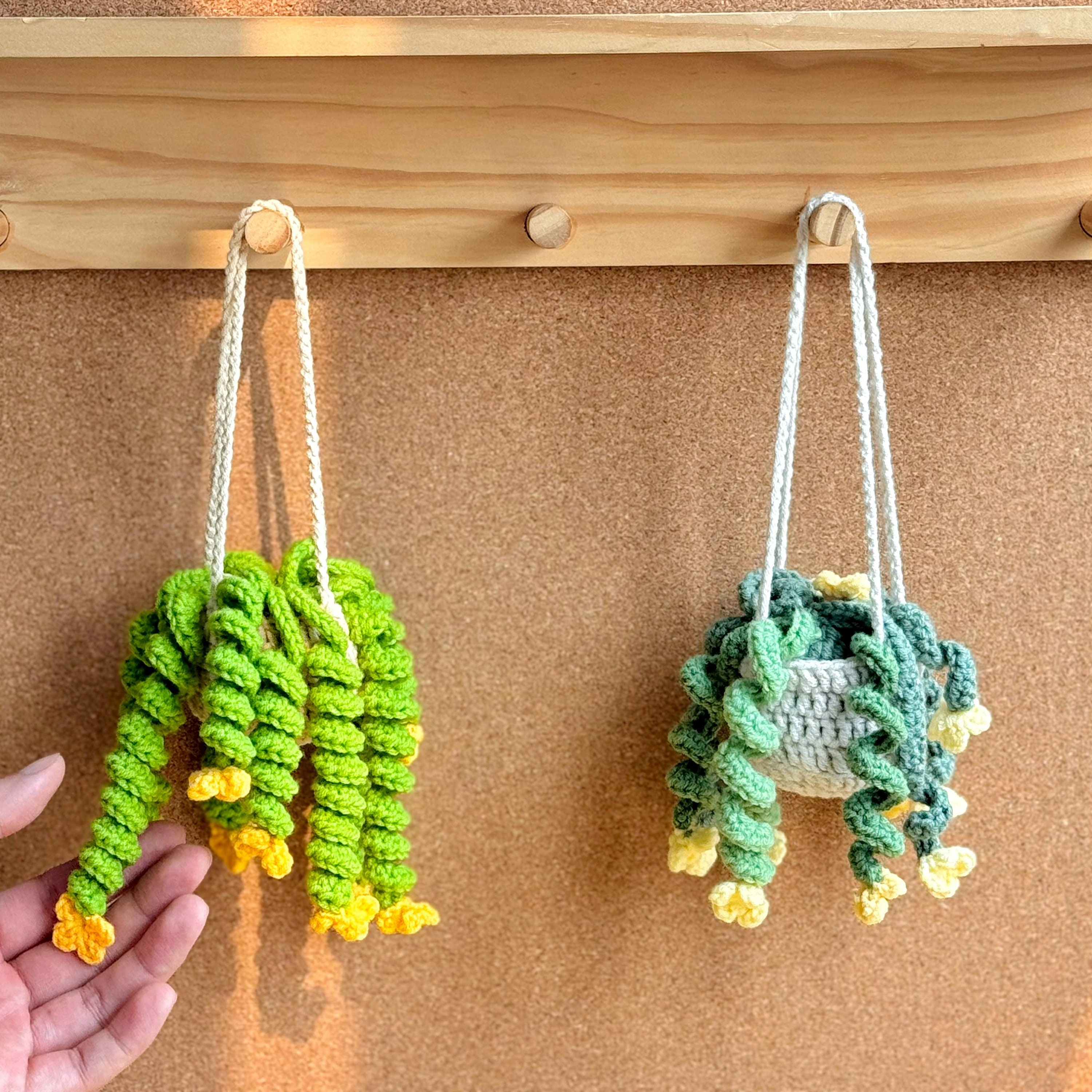Drooping Flower Basket Crochet Pattern, Plant Crochet Pattern, Flower ...