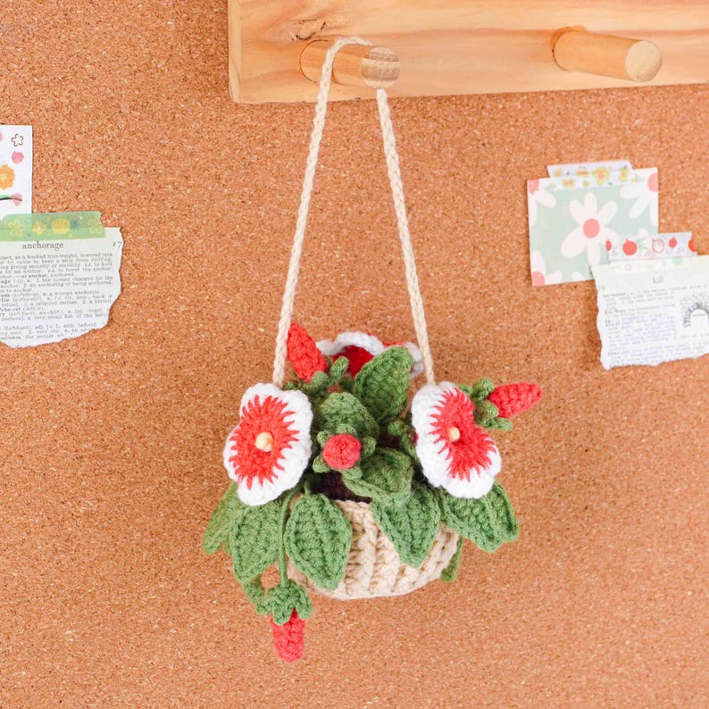 Blooming Baskets Crochet Patterns Bundle, Nasturtium Basket Pattern, Morning Glory Basket Pattern, Petunia Basket Pattern, PDF Pattern image 10