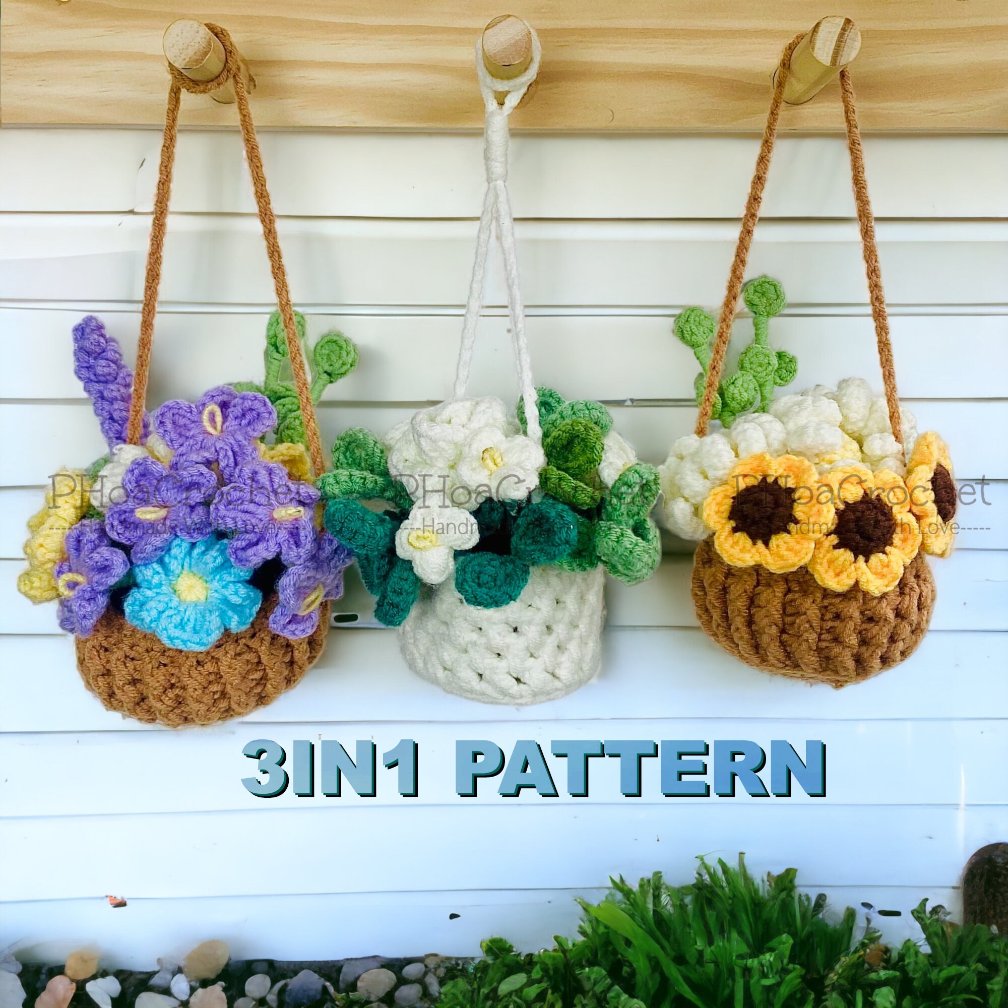 Häkeln Gänseblümchen Blumentaschen, Amigurumi Blumentüten, häkeln Tasche,  häkeln Schultertasche, häkeln Tasche Tasche, Sommertasche, Tote  Blumentasche, Geschenk für Mädchen. - .de