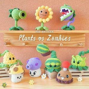 Bloom & Boom Crochet Pattern Bundle, Garden Defender Amigurumi Crochet, Amigurumi Crochet Pattern, Crochet Pattern