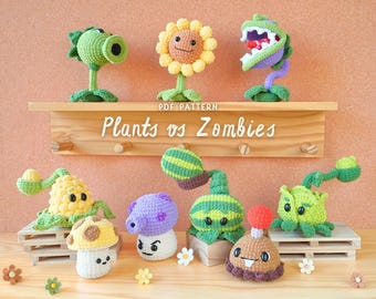 Bloom & Boom Crochet Pattern Bundle, Garden Defender Amigurumi Crochet, Amigurumi Crochet Pattern, Crochet Pattern