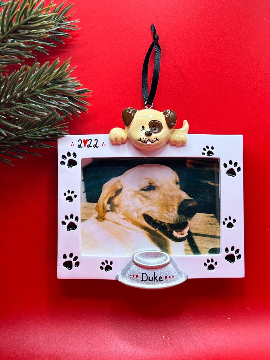 Dog Ornament Frame, Personalized Cute Picture/photo Frame Ornament, New