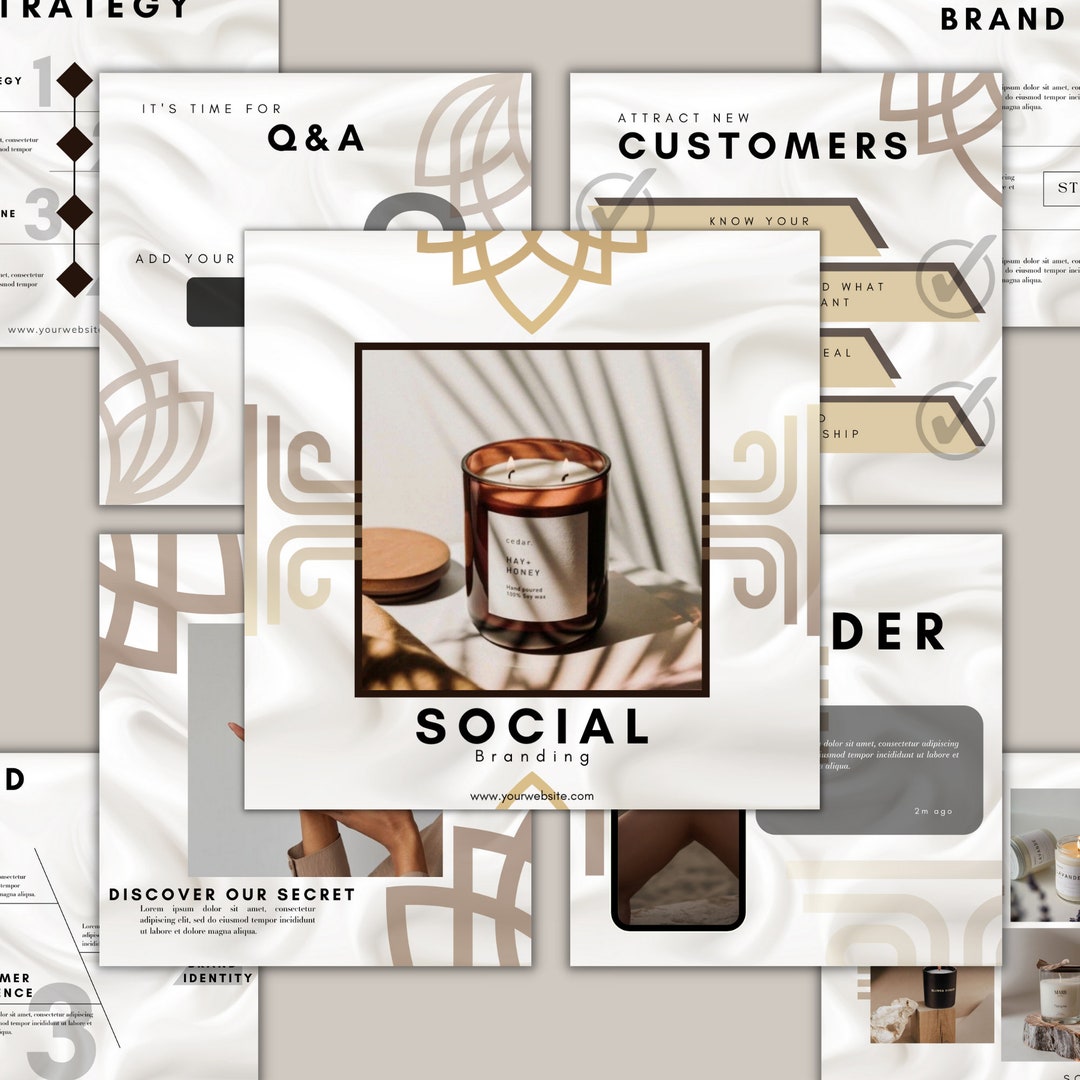 30 Instagram Templates | Luxury Social Media Templates| Canva Templates ...