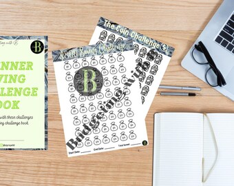 Beginner Saving Challenge Book (Low income Challenges) Printable and Digital Copy