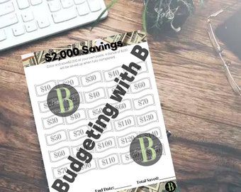 2000 Dollar Saving Challenge printable copy
