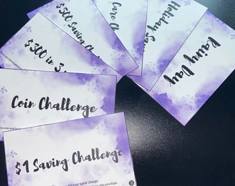 A6 Savings Challenge Binder | Cash Stuffing Starter Kit, Sinking Funds Tracker
