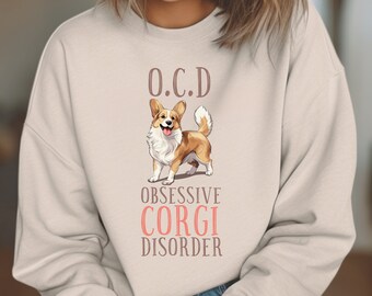 Corgi Sweatshirt, Gifts, Pembroke Welsh Corgi Shirt, Black and White,Corgi Mom,Christmas,Birthday,Dog Shirt, Fall Dog Mom,Corgi Themed Gifts