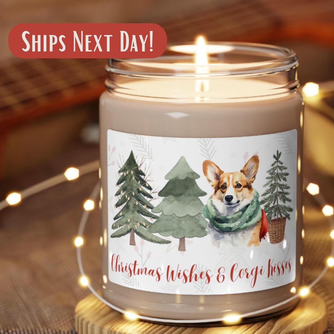 Christmas Candle, Dog Candle Gifts, Lover, Xmas Decor